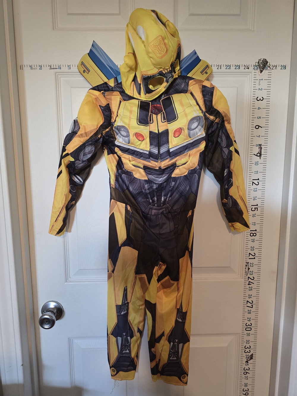 Hasbro Yellow and Black Bumblebee Robot Kids Costume with Hood